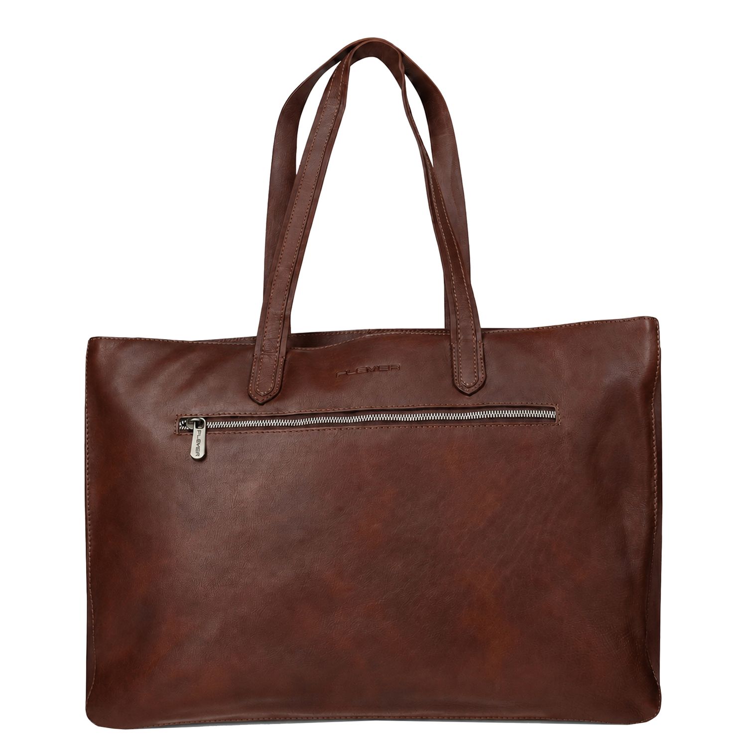 Plevier Power Livingstone Dames Laptop Schoudertas - 17" laptopvak - bruin