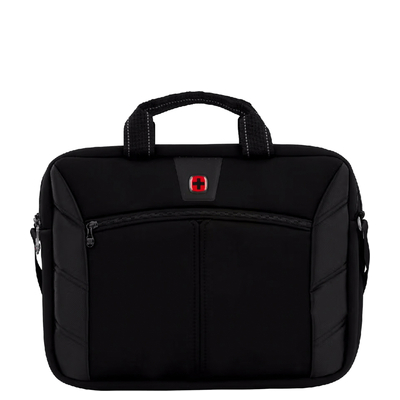 Wenger Sherpa Double Slimcase Shoulderbag - 16" laptopvak - afneembare schouderriem - black