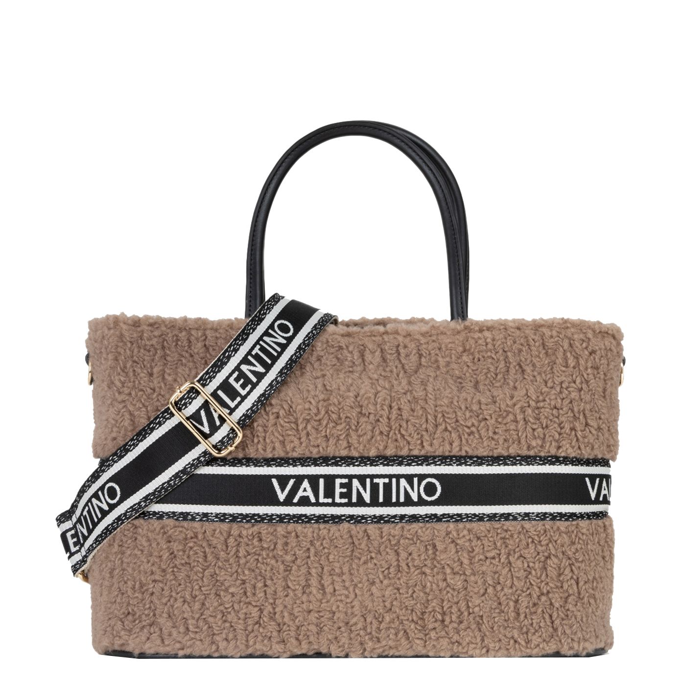 Valentino Jane Shopper taupe/nero schoudertas dames