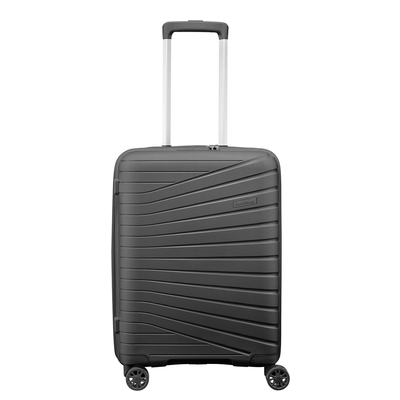 Travelbags The Vibe 4-Rollen Handgepäck Trolley 55 cm - 38 Liter - 55x40x20 cm - schwarz