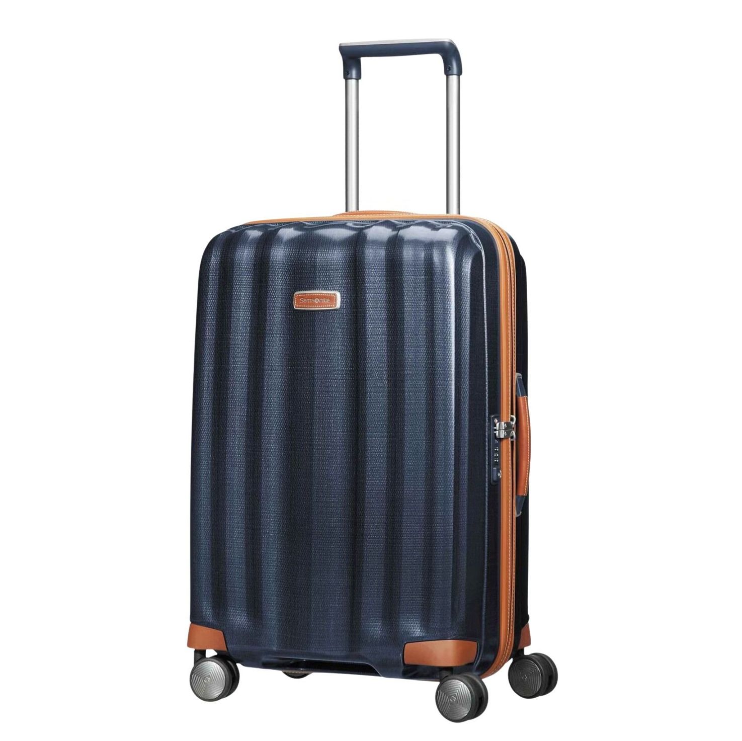 Travelbags Samsonite Lite-Cube DLX Spinner 68 cm - 67.5 liter - 68x45x28.5 cm - midnight blue hardcase koffer lichtgewicht koffer aanbieding
