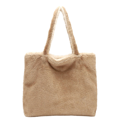 Emily & Noah Eva Fluffy Umhängetasche L taupe/beige