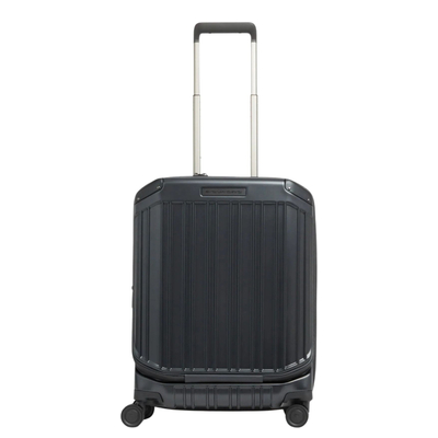 Piquadro PQ-Light Handbagage Spinner 55 cm - 47 liter - 17.3" laptopvak - 55x40x23 cm - matt black