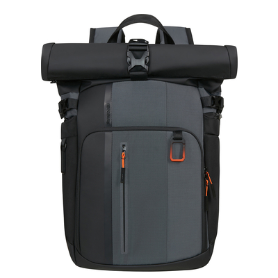 Samsonite Biz2Go 2.0 Rolltop Rucksack - Erweiterbar 20/26.5 Liter - 15.6" Laptopfach - graphite/apricot