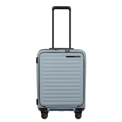 Samsonite Restackd Handgepäck Spinner 55 cm - Erweiterbar 42/48 Liter - 55x40x23/26 cm - fog blue