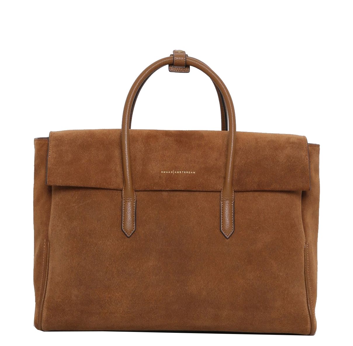 Smaak Amsterdam Barbra XL Laptopschoudertas - 16" laptopvak - dune handtas dames