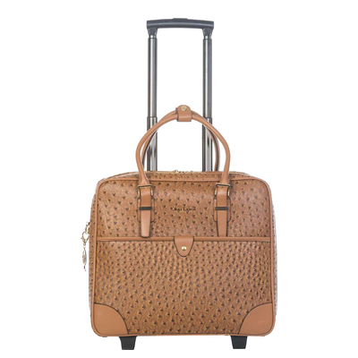 Olivia Lauren Vienne Kia Dames Businesstrolley - 17" laptopvak - cognac