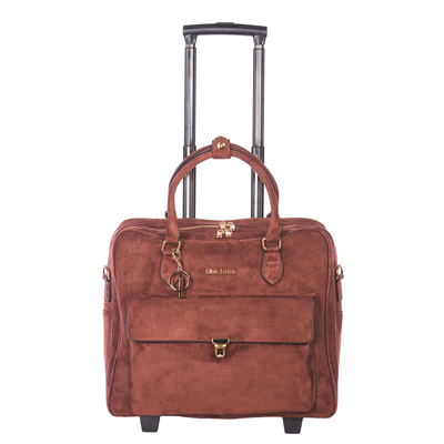 Olivia Lauren Novelle Lucas Damen-Businesstrolley - 15" Laptopfach - dunkelbraun