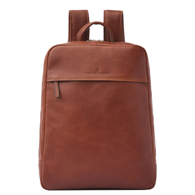Castelijn & Beerens Specials Rugzak - RFID bescherming - 15.6" laptopvak - lichtbruin