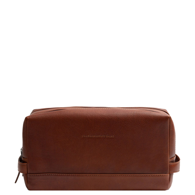 The Chesterfield Brand Montelaro Leren Toilettas cognac
